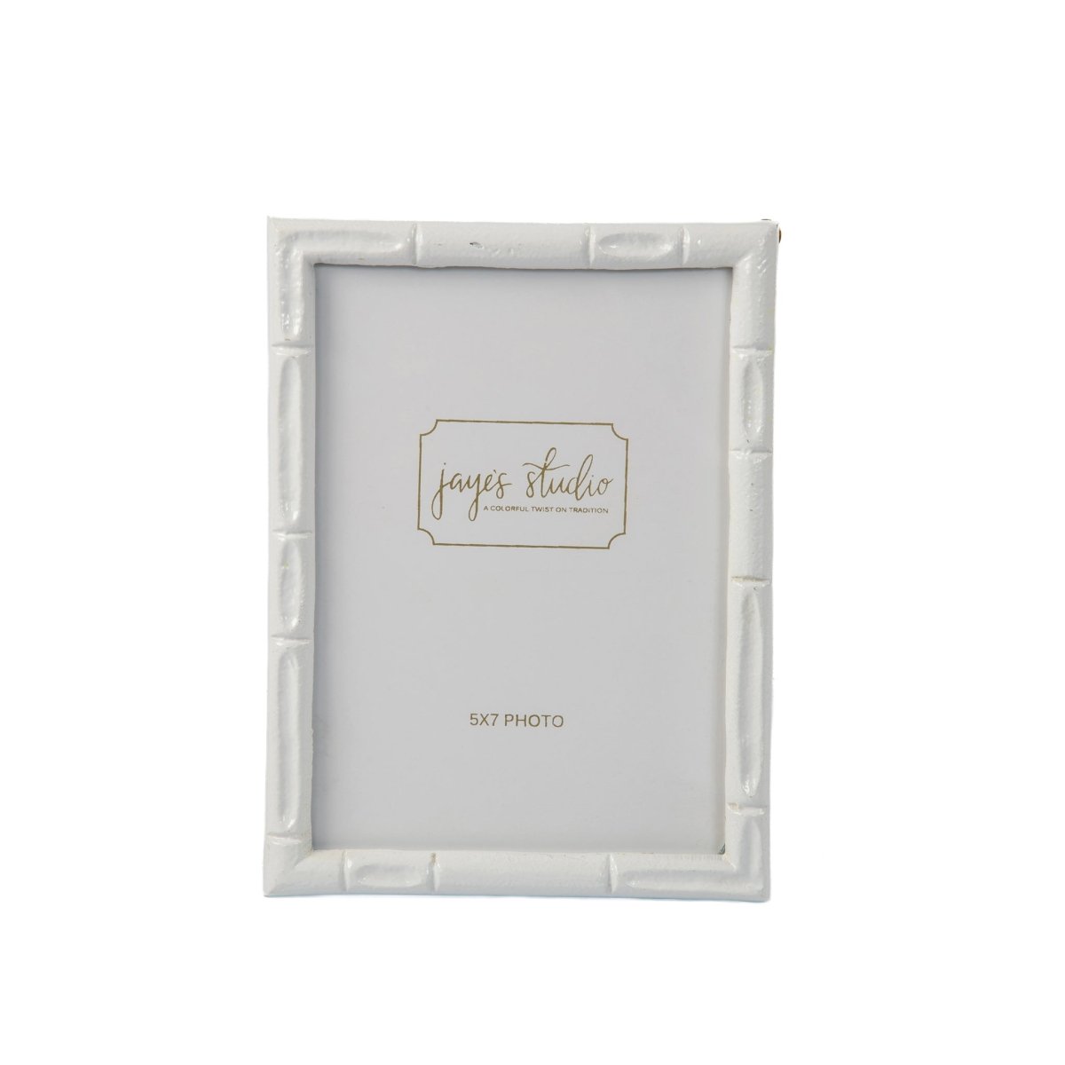 Isabelle White Rectangular Metal Photo Frame, Picture Frame for Home, Bedroom, Home Office - Photo & Picture Frames from Jaye's Studio