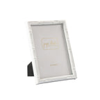 Isabelle White Rectangular Metal Photo Frame, Picture Frame for Home, Bedroom, Home Office - Photo & Picture Frames from Jaye's Studio