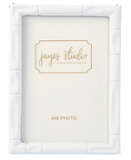 Isabelle White Rectangular Metal Photo Frame, Picture Frame for Home, Bedroom, Home Office - Photo & Picture Frames from Jaye's Studio