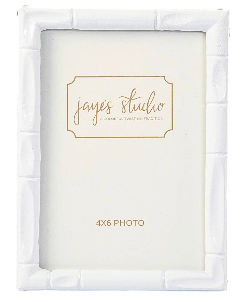 Isabelle White Rectangular Metal Photo Frame, Picture Frame for Home, Bedroom, Home Office - Photo & Picture Frames from Jaye's Studio