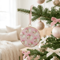 Jolly Santa Ornament (single) - Holiday Ornaments from Jaye's Studio