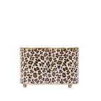 Leopard Cream Quatrefoil Metal Cachepot Planter For Bedroom, Office, Kitchen and Living Room - Cachepots from Jaye's Studio
