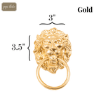 Lion Gold Napkin Rings for Dinnerware, Place Settings, Entertaining (4pk) - Avail 02/22 - Napkin Rings from Jaye's Studio