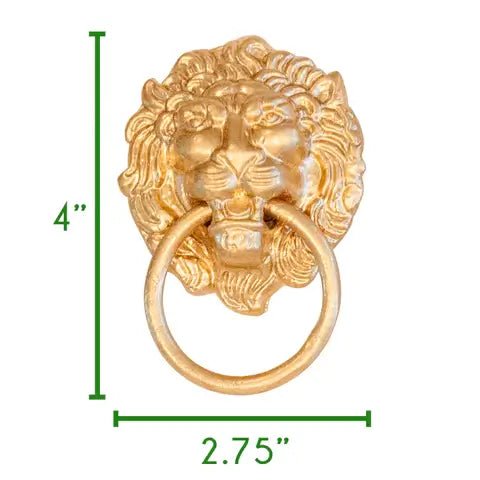 Lion Gold Napkin Rings for Dinnerware, Place Settings, Entertaining (4pk) - Napkin Rings from Jaye's Studio