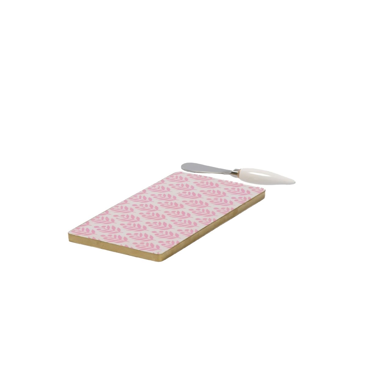 Lottie Enameled Pink Charcuterie Board, Wooden Cutting Board, Chopping Board for Serving, Food & Meat Prep - Cutting Board from Jaye's Studio