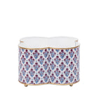Lucinda Enameled Multi - Color Quatrefoil Metal Cachepot Planter for Bedroom, Office, Kitchen or Living Room - Cachepots from Jaye's Studio