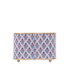 Lucinda Enameled Multi - Color Quatrefoil Metal Cachepot Planter for Bedroom, Office, Kitchen or Living Room - Cachepots from Jaye's Studio