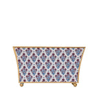 Lucinda Enameled Multi - Color Rectangular Fluted Metal Cachepot Planter for Entryway, Mantle, Home Office, Kitchen and Living Room - Cachepots from Jaye's Studio