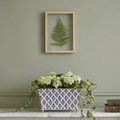 Lucinda Enameled Multi - Color Rectangular Fluted Metal Cachepot Planter for Entryway, Mantle, Home Office, Kitchen and Living Room - Cachepots from Jaye's Studio