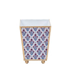 Lucinda Enameled Multi - Color Square Metal Cachepot Planter for Bedroom, Home Office, Kitchen, Living Room - Cachepots from Jaye's Studio