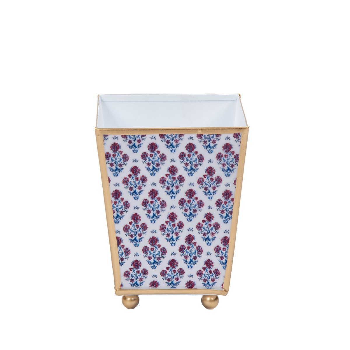 Lucinda Enameled Multi - Color Square Metal Cachepot Planter for Bedroom, Home Office, Kitchen, Living Room - Cachepots from Jaye's Studio