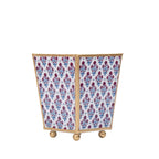 Lucinda Enameled Multi - Color Square Metal Cachepot Planter for Bedroom, Home Office, Kitchen, Living Room - Cachepots from Jaye's Studio