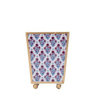 Lucinda Enameled Multi - Color Square Metal Cachepot Planter for Bedroom, Home Office, Kitchen, Living Room - Cachepots from Jaye's Studio