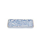 Lucinda Multi - Color Enameled Set of 2 Rectangle Vanity Trays, Catch All Trays - Rowan Decorative Trays - Decorative Trays from Jaye's Studio