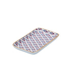 Lucinda Multi - Color Enameled Set of 2 Rectangle Vanity Trays, Catch All Trays - Rowan Decorative Trays - Decorative Trays from Jaye's Studio