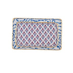 Lucinda Multi - Color Enameled Set of 2 Rectangle Vanity Trays, Catch All Trays - Rowan Decorative Trays - Decorative Trays from Jaye's Studio