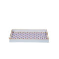 Lucinda Multi Colored Rectangle Decorative Serving Tray - for Kitchen, Barware, Vanity - Serving Trays from Jaye's Studio