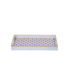 Lucinda Multi Colored Rectangle Decorative Serving Tray - for Kitchen, Barware, Vanity - Serving Trays from Jaye's Studio