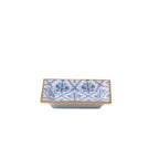 Marigold Lattice Blue Rectangle Catch All Tray, Jewelry Tray for Bathroom, Vanity - Decorative Landry Tray - Trinket Trays from Jaye's Studio