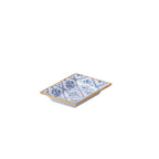 Marigold Lattice Blue Rectangle Catch All Tray, Jewelry Tray for Bathroom, Vanity - Decorative Landry Tray - Trinket Trays from Jaye's Studio