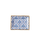 Marigold Lattice Blue Rectangle Catch All Tray, Jewelry Tray for Bathroom, Vanity - Decorative Landry Tray - Trinket Trays from Jaye's Studio