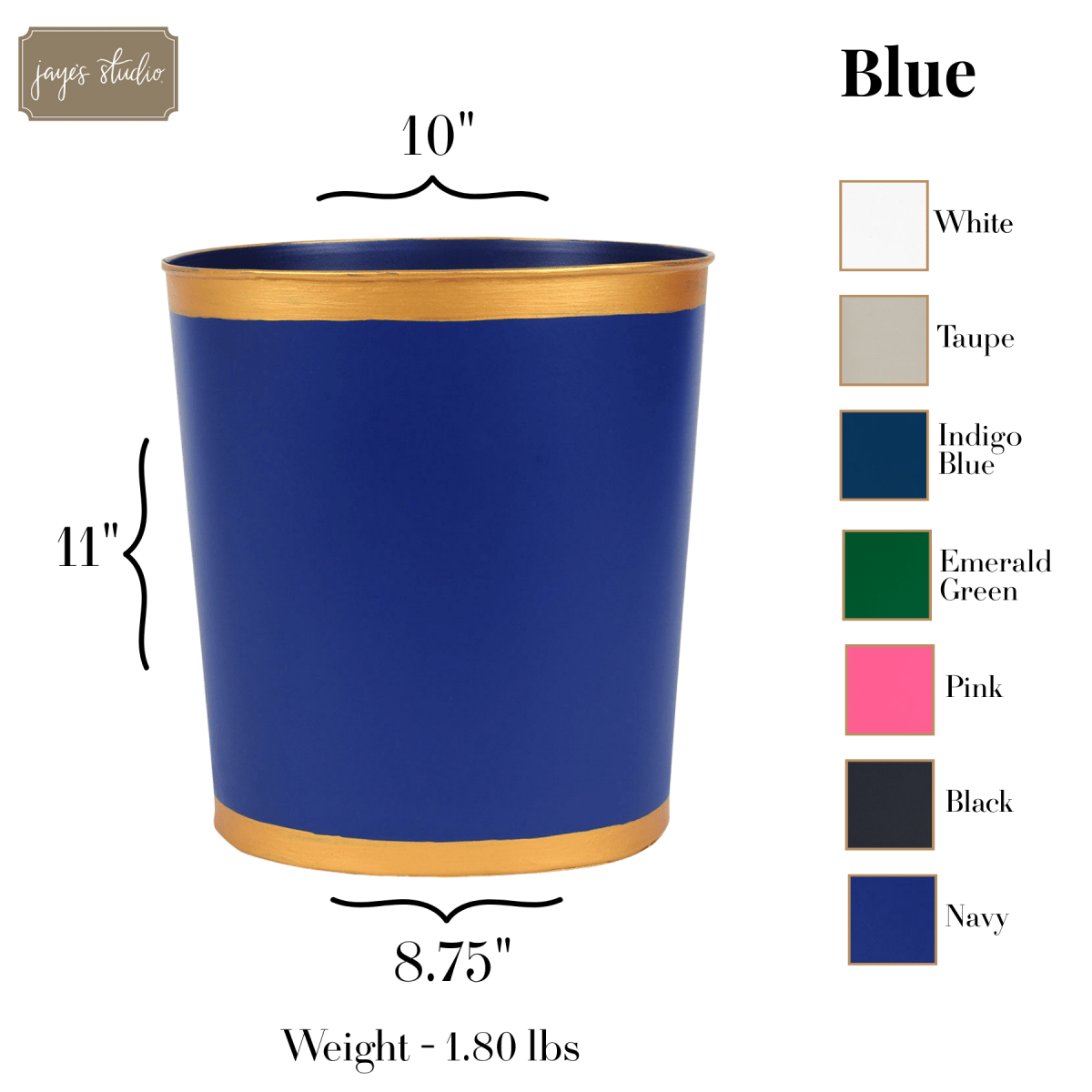 JiatuA Small Trash Can Plastic Wastebasket Round Garbage Container Bin for Bathroom, Kitchen
