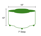 Mattie Green / Emerald Green Quatrefoil Metal Cachepot Planter For Bedroom, Office, Kitchen and Living Room - Cachepots from Jaye's Studio
