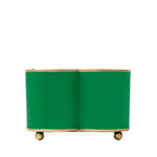 Mattie Green / Emerald Green Quatrefoil Metal Cachepot Planter For Bedroom, Office, Kitchen and Living Room - Cachepots from Jaye's Studio
