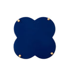 Mattie Indigo Blue Quatrefoil Metal Cachepot Planter For Bedroom, Office, Kitchen and Living Room - Cachepots from Jaye's Studio