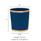 Mattie Oval Wastebasket - Avail 09/11 - Wastebaskets from Jaye's Studio