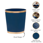 Mattie Oval Wastebasket - Avail 09/11 - Wastebaskets from Jaye's Studio