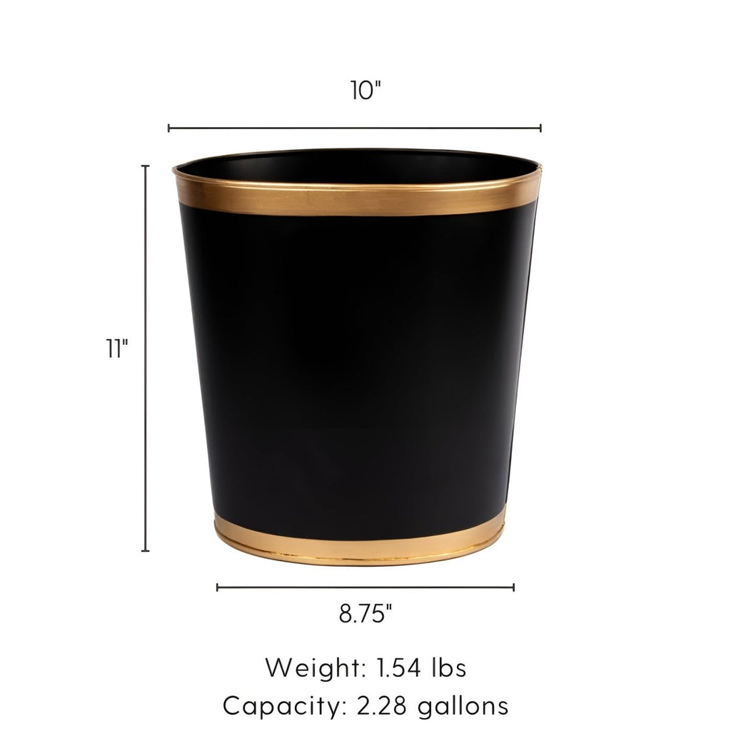 Mattie Oval Wastebasket - Wastebaskets from Jaye's Studio