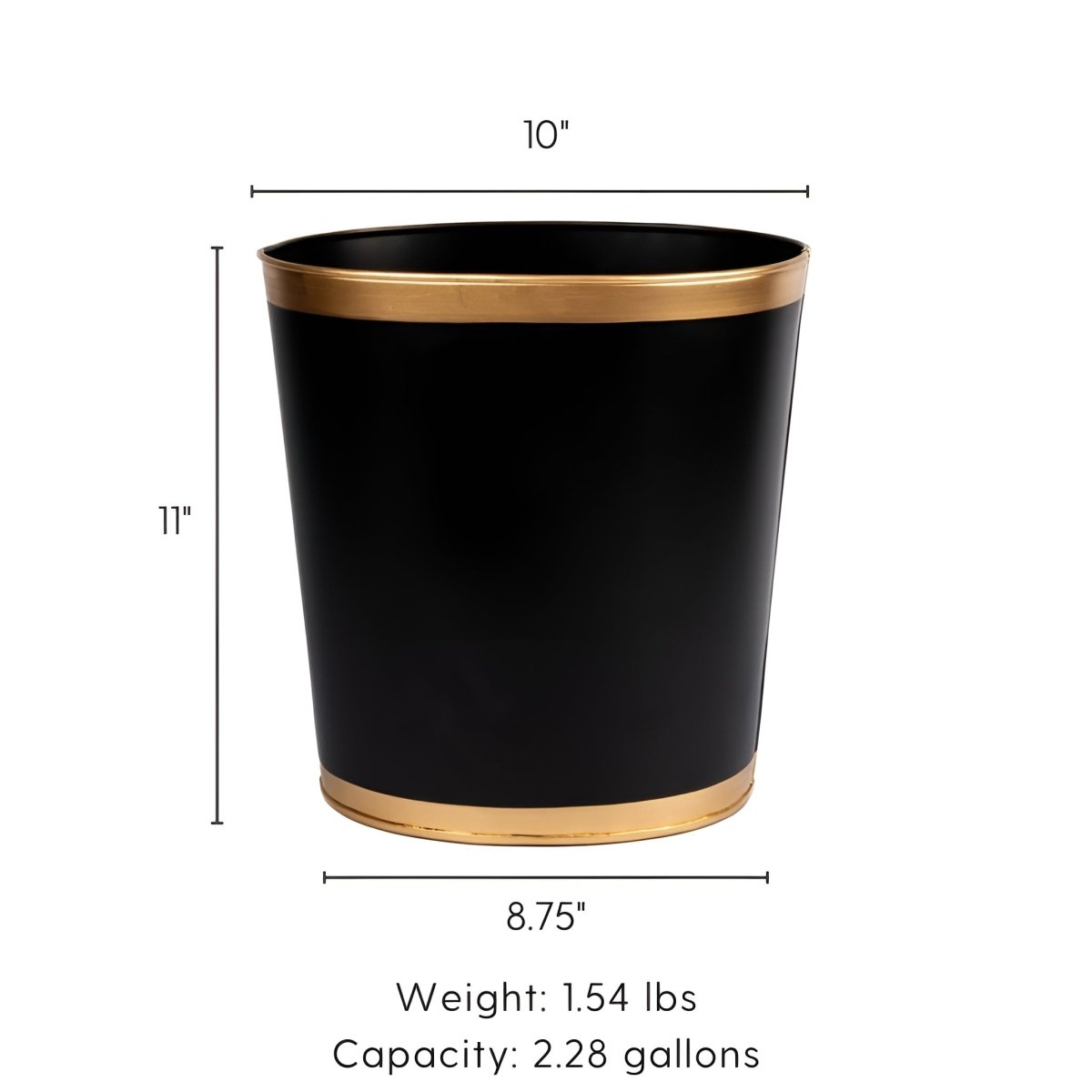 Mattie Oval Wastebasket - Wastebaskets from Jaye's Studio