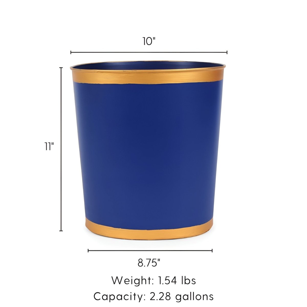 Mattie Oval Wastebasket - Wastebaskets from Jaye's Studio
