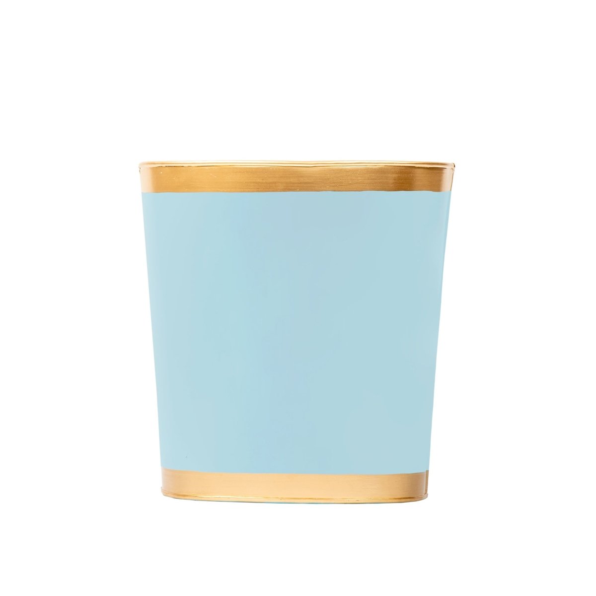 Mattie Oval Wastebasket - Cool Blue - Avail 09/21 - Wastebaskets from Jaye's Studio