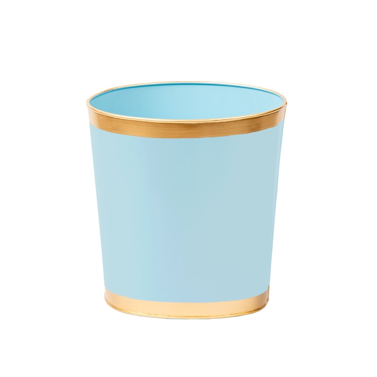 Mattie Oval Wastebasket - Cool Blue - Avail 09/21 - Wastebaskets from Jaye's Studio