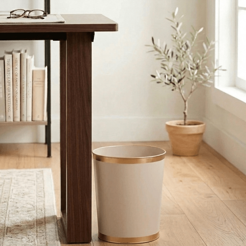 Mattie Oval Wastebasket - Natural - Avail 06/26 - Wastebaskets from Jaye's Studio