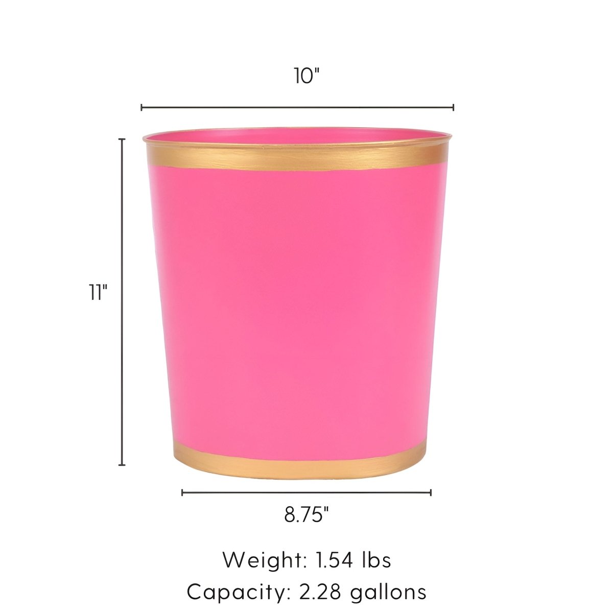 Mattie Oval Wastebasket - Wastebaskets from Jaye's Studio