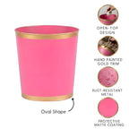 Mattie Oval Wastebasket - Wastebaskets from Jaye's Studio