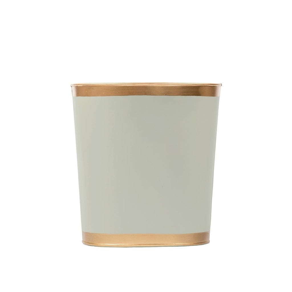 Mattie Oval Wastebasket - Sage Green - Avail 05/12 - Wastebaskets from Jaye's Studio