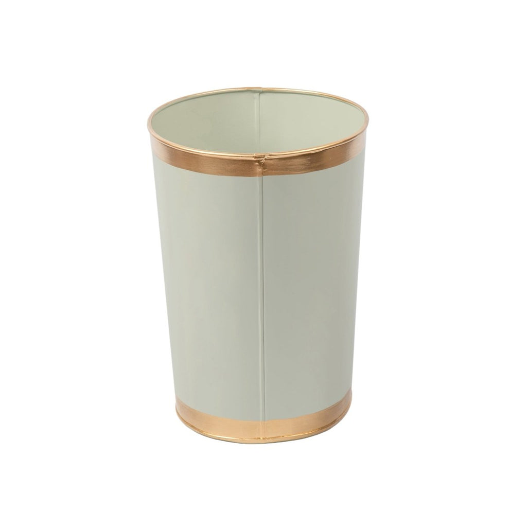 Mattie Oval Wastebasket - Sage Green - Avail 05/12 - Wastebaskets from Jaye's Studio