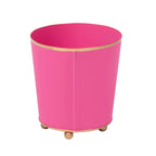 Mattie Pink Round Metal Cachepot For Bedroom, Office, Kitchen, Living Room - Cachepots from Jaye's Studio