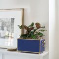 Mattie Rectangular Cachepot Planter 6x12 - Indigo Blue - Cachepots from Jaye's Studio