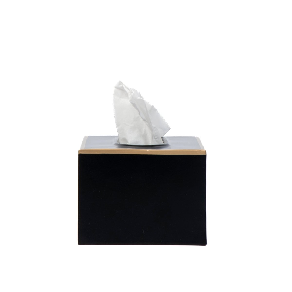 Mattie Rectangular Tissue Box Cover - Black - Tissue Box Cover from Jaye's Studio