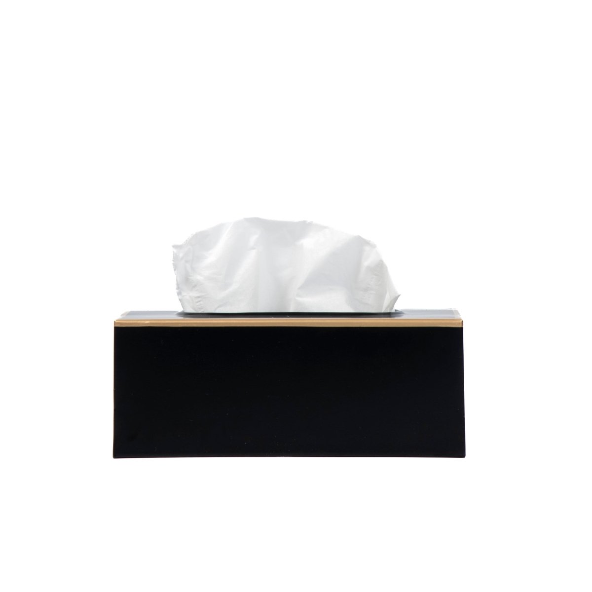 Mattie Rectangular Tissue Box Cover - Black - Tissue Box Cover from Jaye's Studio