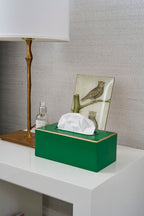 Mattie Rectangular Tissue Box Cover - Emerald Green - Avail 02/22 - Tissue Box Cover from Jaye's Studio