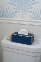 Mattie Rectangular Tissue Box Cover - Indigo Blue - Avail 02/22 - Tissue Box Cover from Jaye's Studio