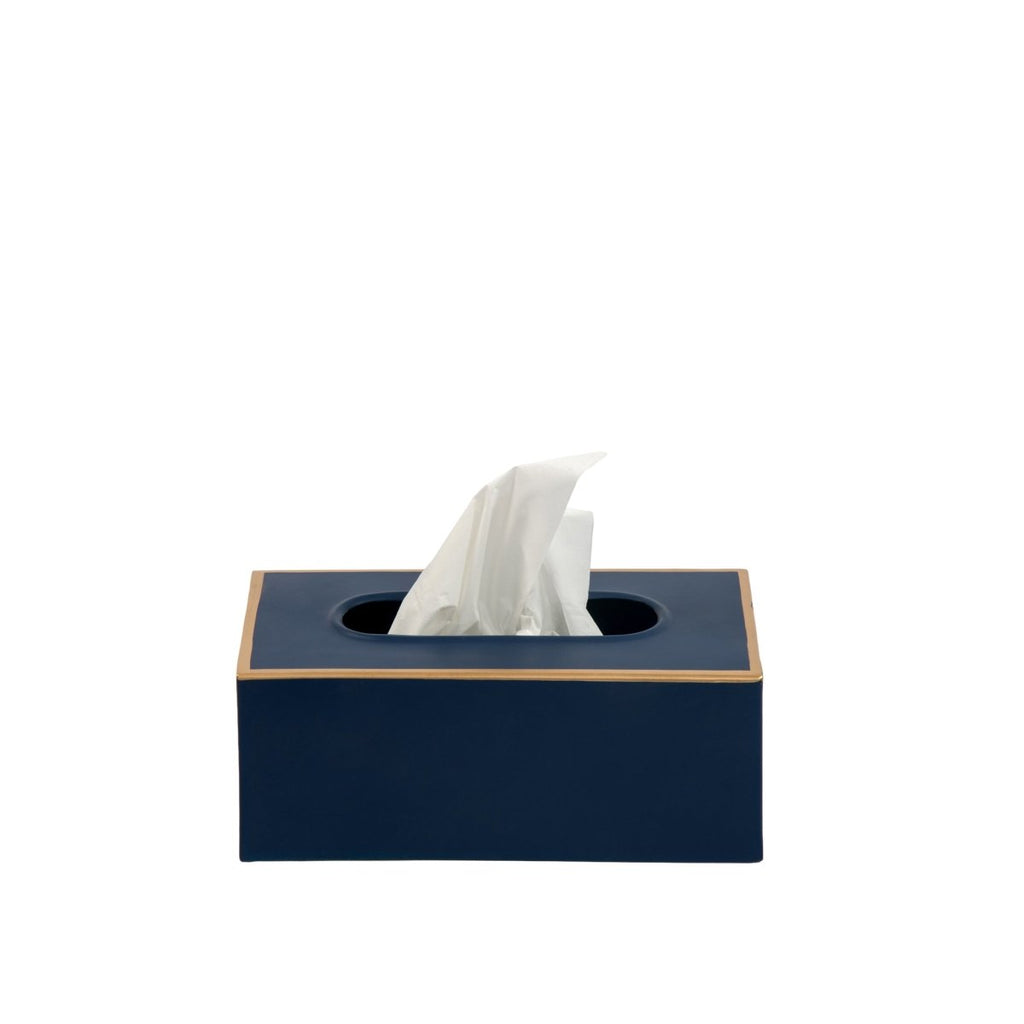 Mattie Rectangular Tissue Box Cover - Indigo Blue - Tissue Box Cover from Jaye's Studio