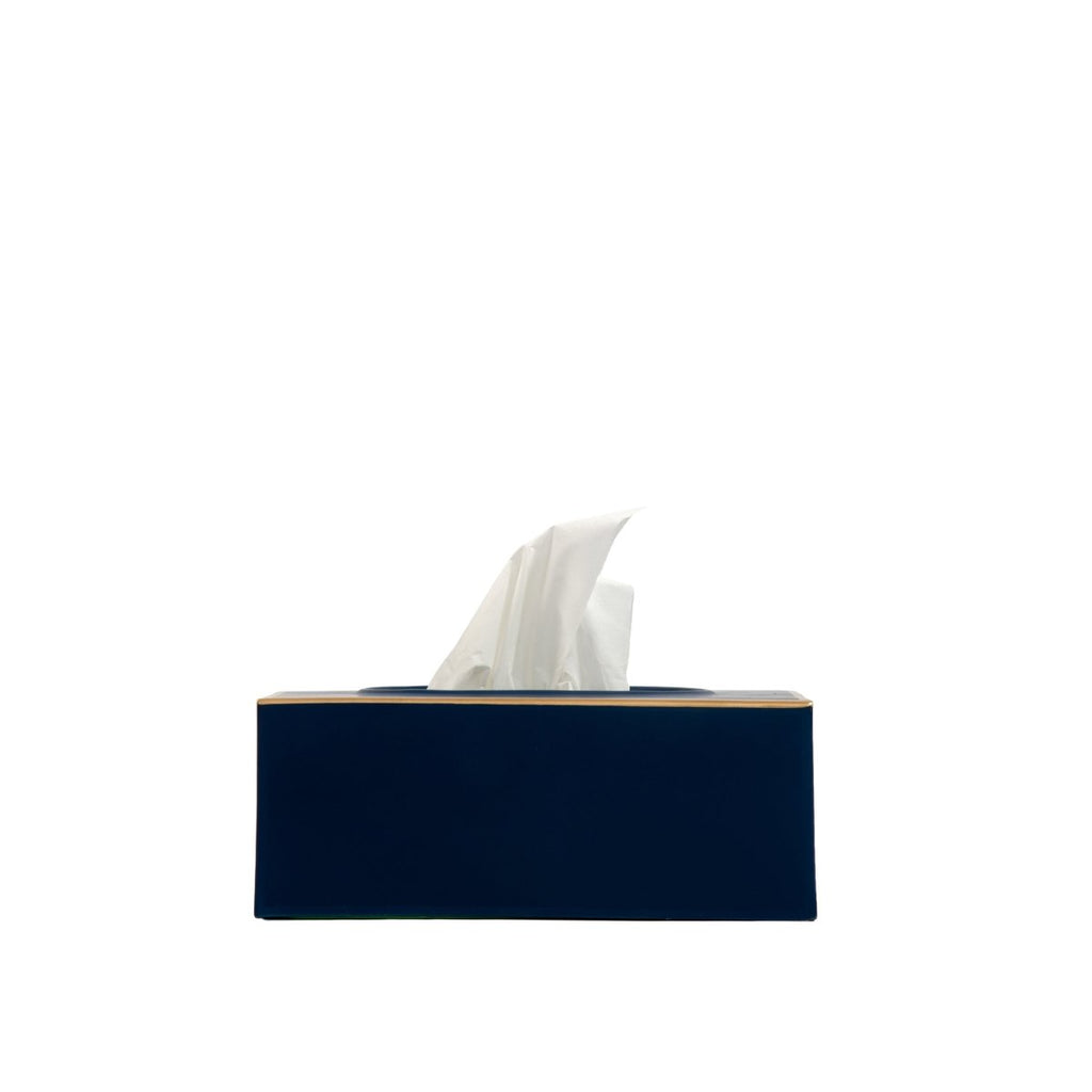 Mattie Rectangular Tissue Box Cover - Indigo Blue - Tissue Box Cover from Jaye's Studio