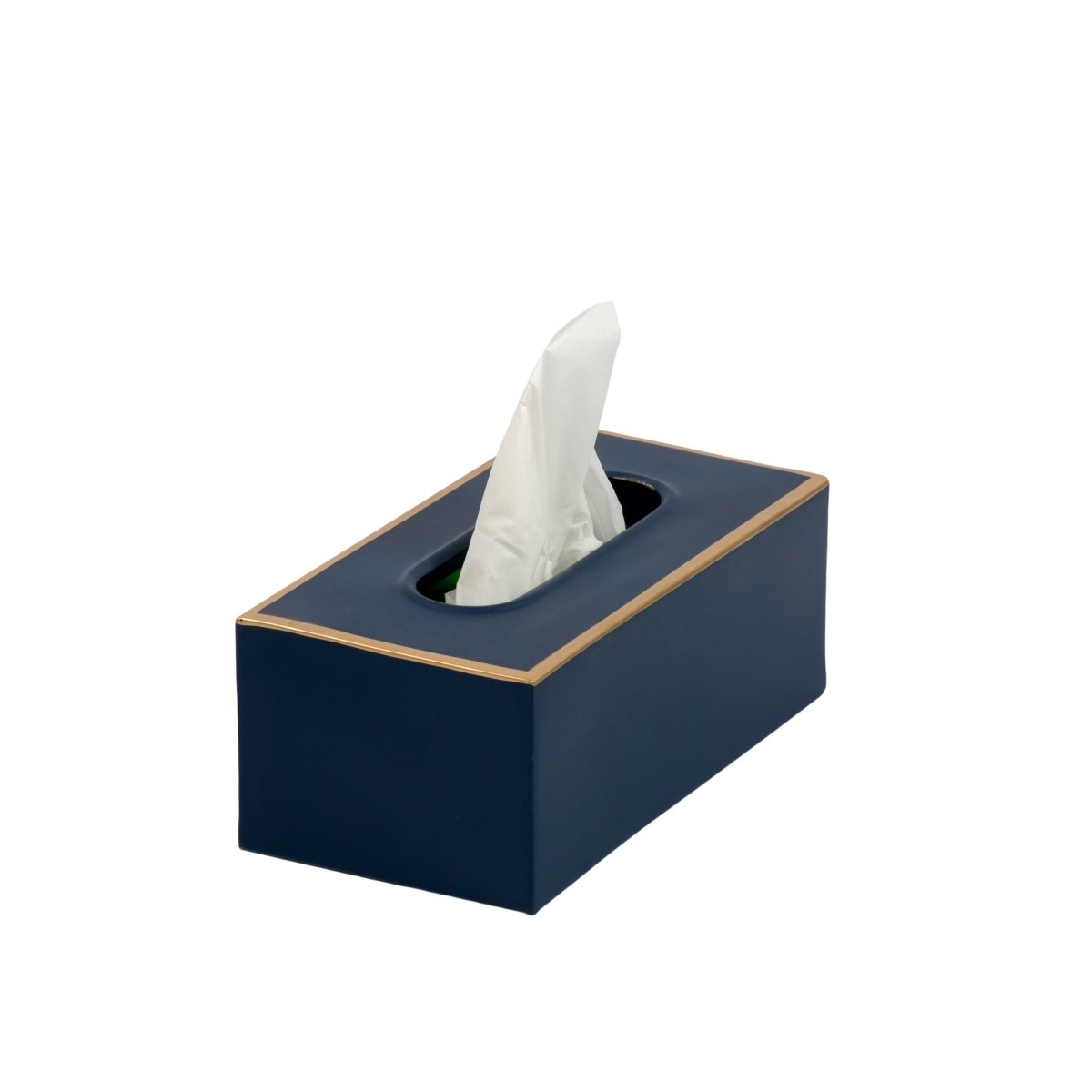 Mattie Rectangular Tissue Box Cover - Indigo Blue - Tissue Box Cover from Jaye's Studio